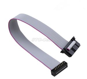 2.54 میلی متر زمین 2x7Pin 14Pin سیم 14 IDC روبان تخت کابل M/F