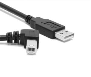پورت usb 2.0 کابل مرد به زاویه B USB پرینتر اسکنر